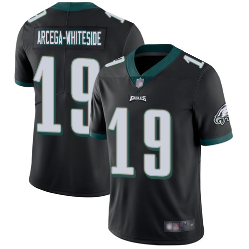 Men Philadelphia Eagles 19 JJ Arcega-Whiteside Black Alternate Vapor Untouchable NFL Jersey Limited